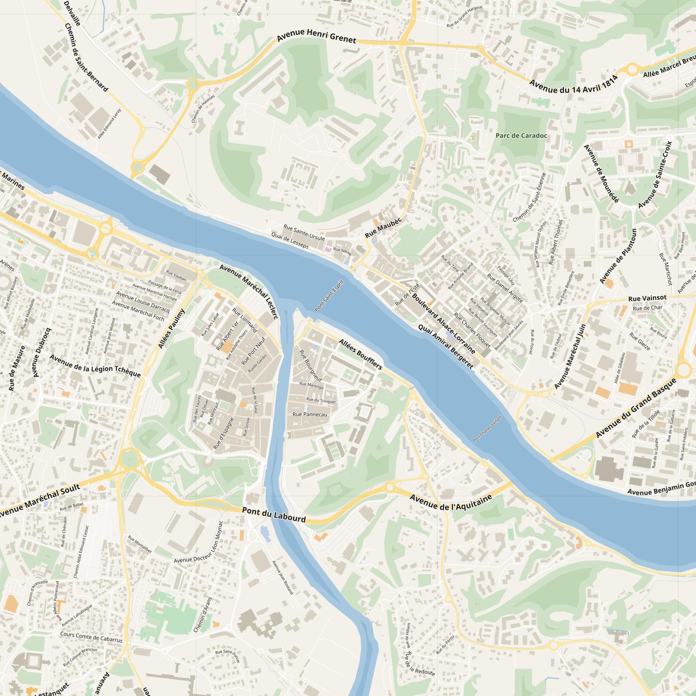 Bayonne Map PDF — Printable Street Map Poster with House Numbers