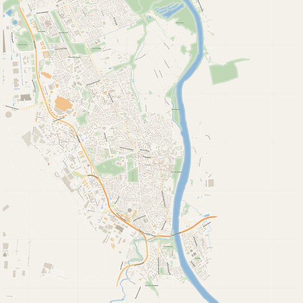 Blagnac street map with house numbers — printable address map PDF, France