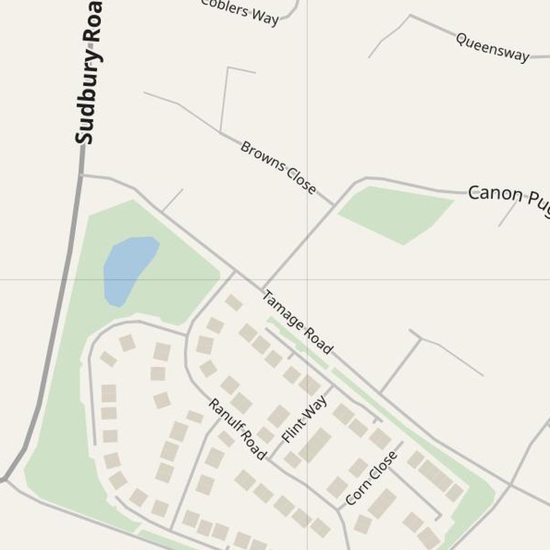 Acton map with house numbers, hospitals, police and fire stations — printable PDF, United Kingdom