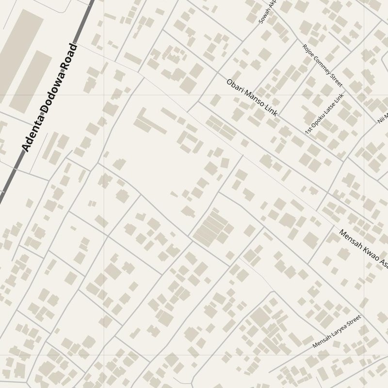 Adenta map with house numbers, hospitals, police and fire stations — printable PDF, Ghana