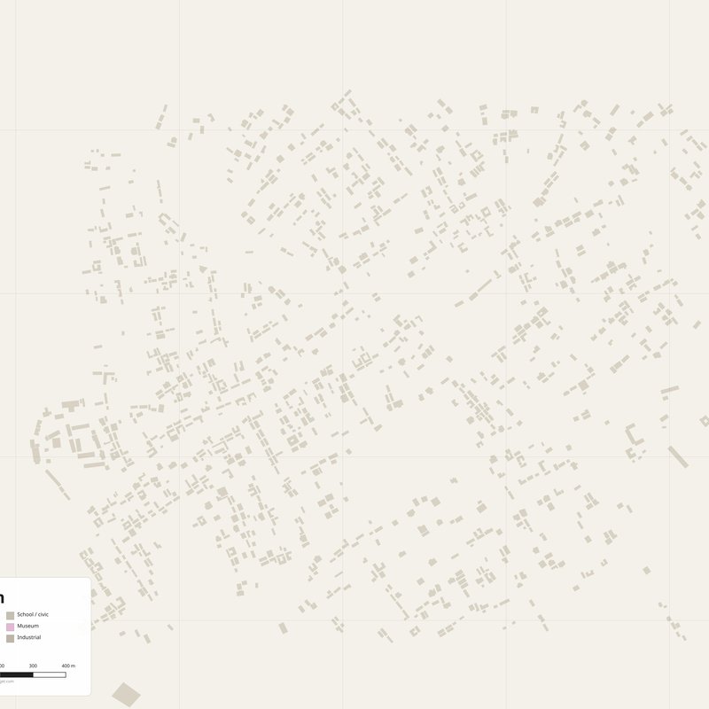 Berekum Map PDF — Printable Street Map Poster with House Numbers