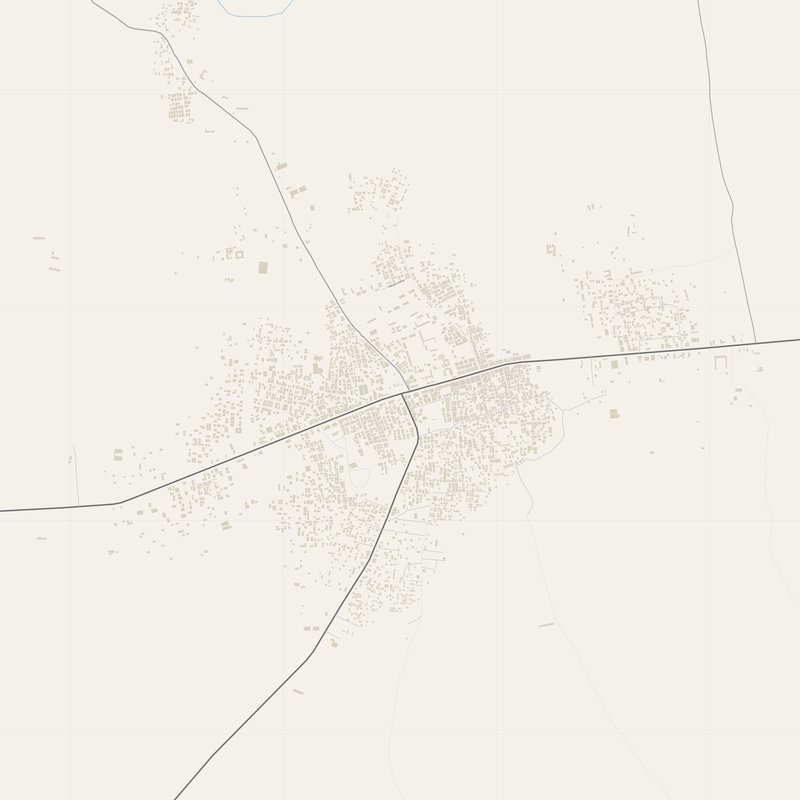 Achampet Map PDF — Printable Street Map Poster with House Numbers