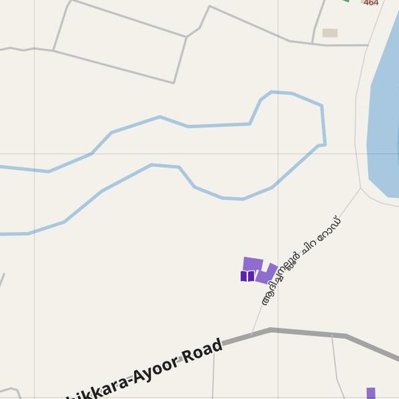 Adichānallūr map with house numbers, hospitals, police and fire stations — printable PDF, India
