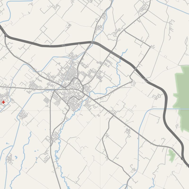 Afzalgarh map with house numbers, hospitals, police and fire stations — printable PDF, India