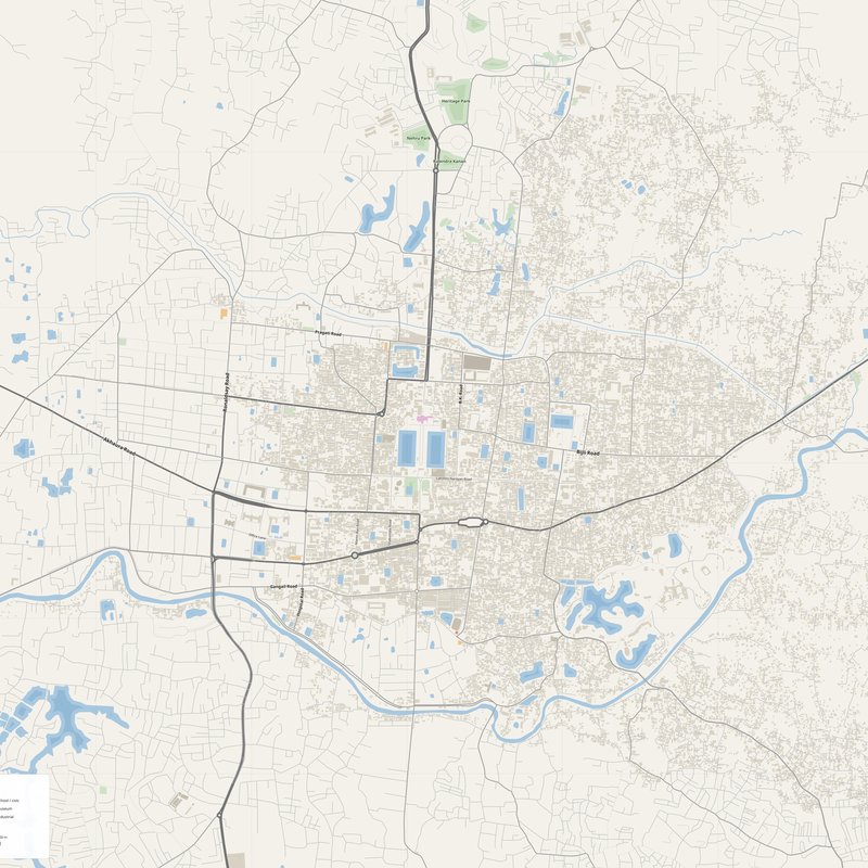 Agartala Map PDF — Printable Street Map Poster with House Numbers