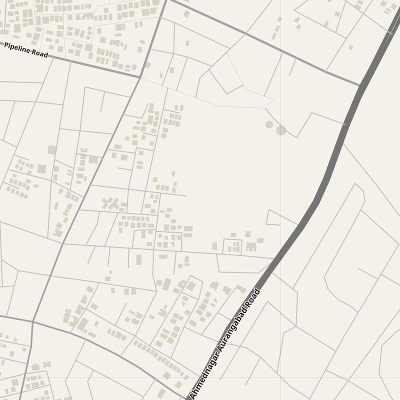 Ahilyanagar street map with house numbers — printable address map PDF, India
