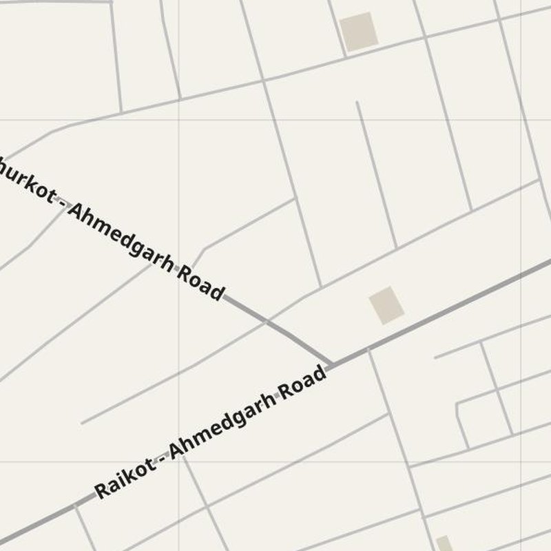 Ahmedgarh street map with house numbers — printable address map PDF, India