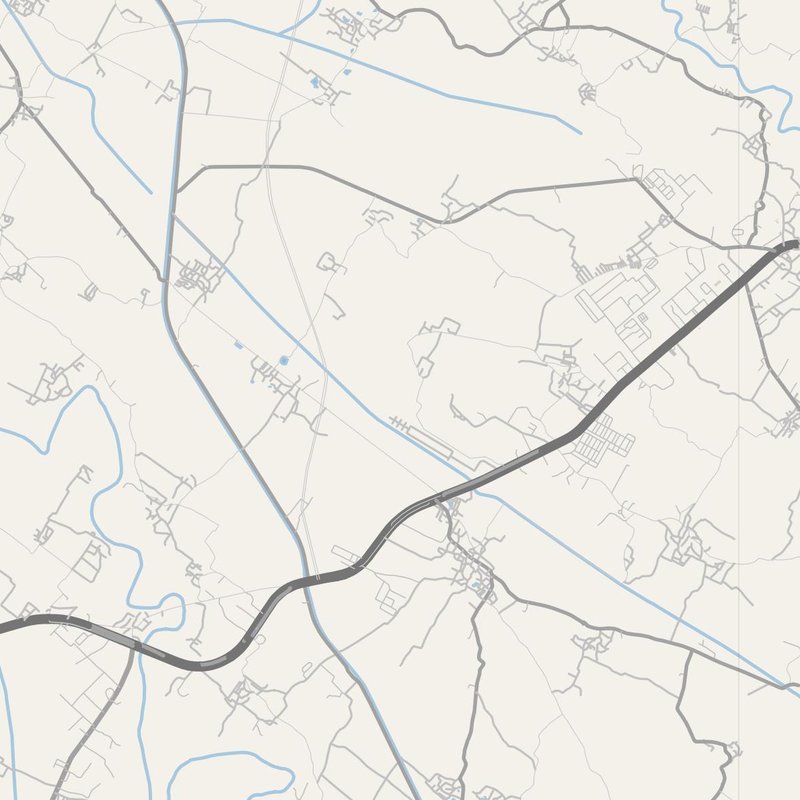 Akbarpur street map with house numbers — printable address map PDF, India