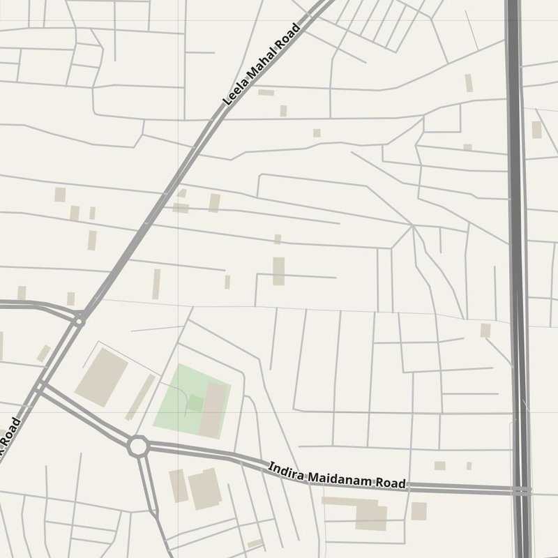 Akkarampalle street map with house numbers — printable address map PDF, India