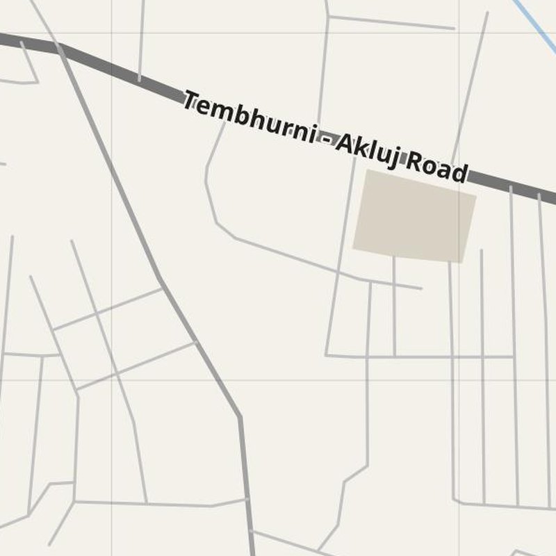 Aklūj street map with house numbers — printable address map PDF, India