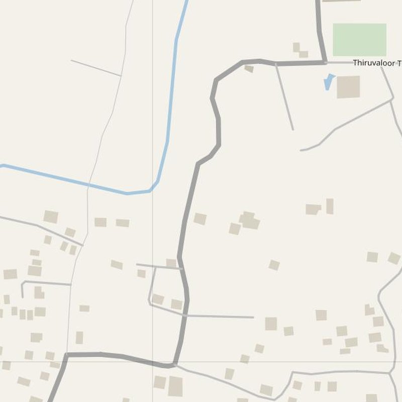 Alengād street map with house numbers — printable address map PDF, India