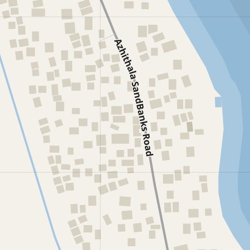 Badagara street map with house numbers — printable address map PDF, India