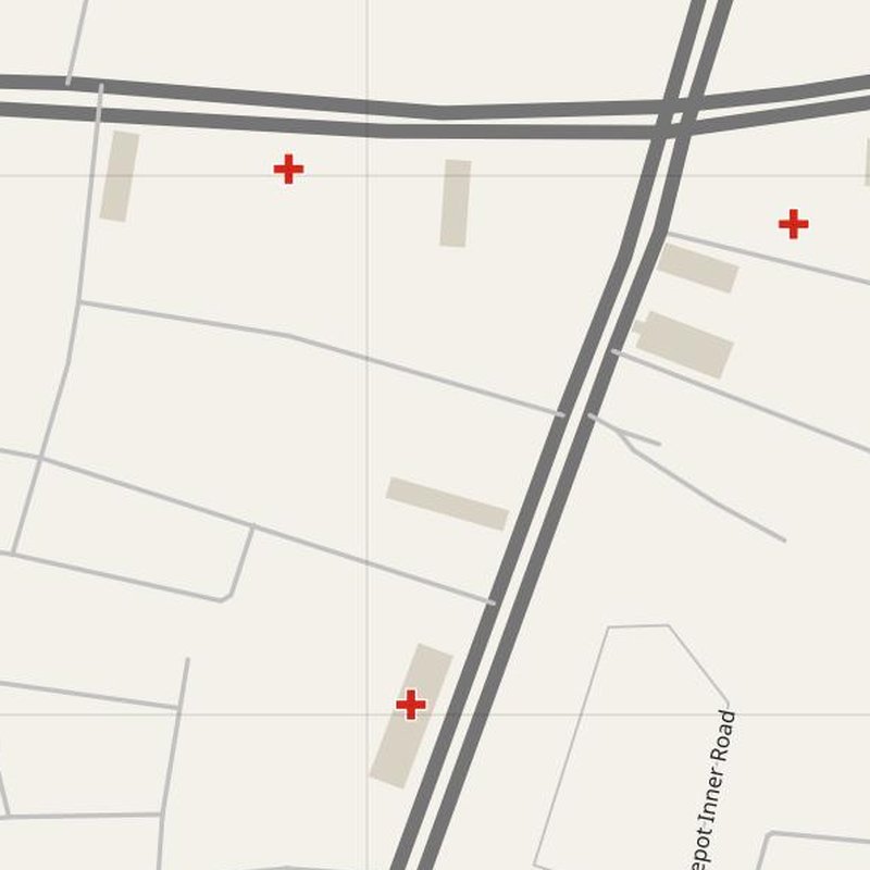 Badvel map with house numbers, hospitals, police and fire stations — printable PDF, India