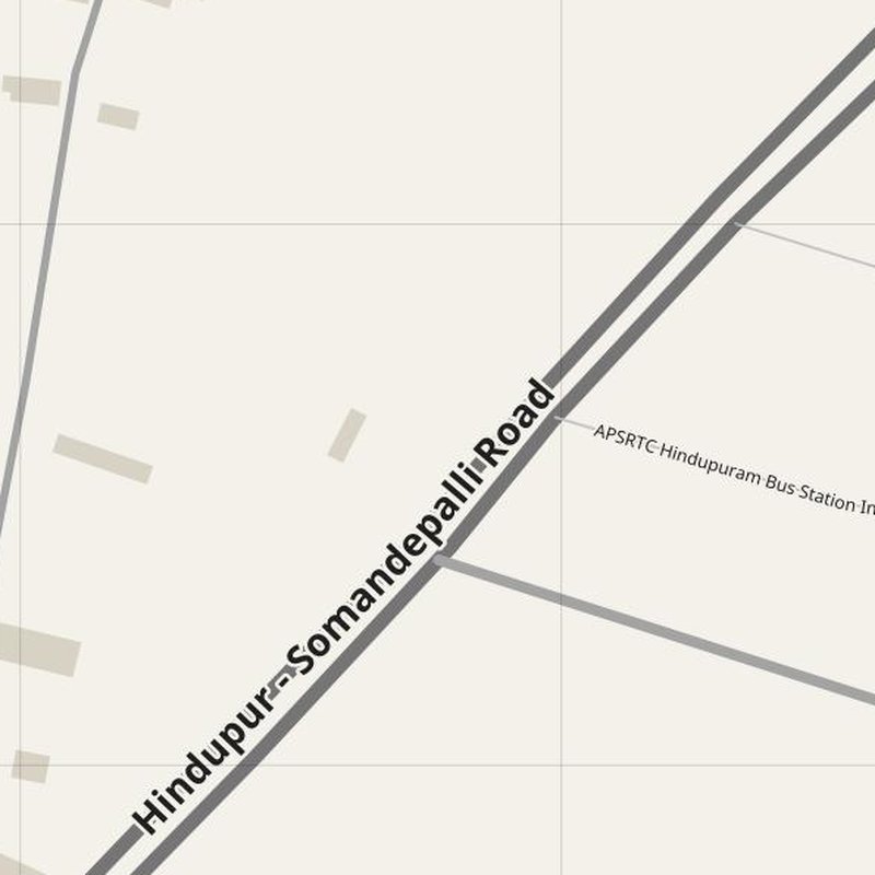 Hindupur street map with house numbers — printable address map PDF, India