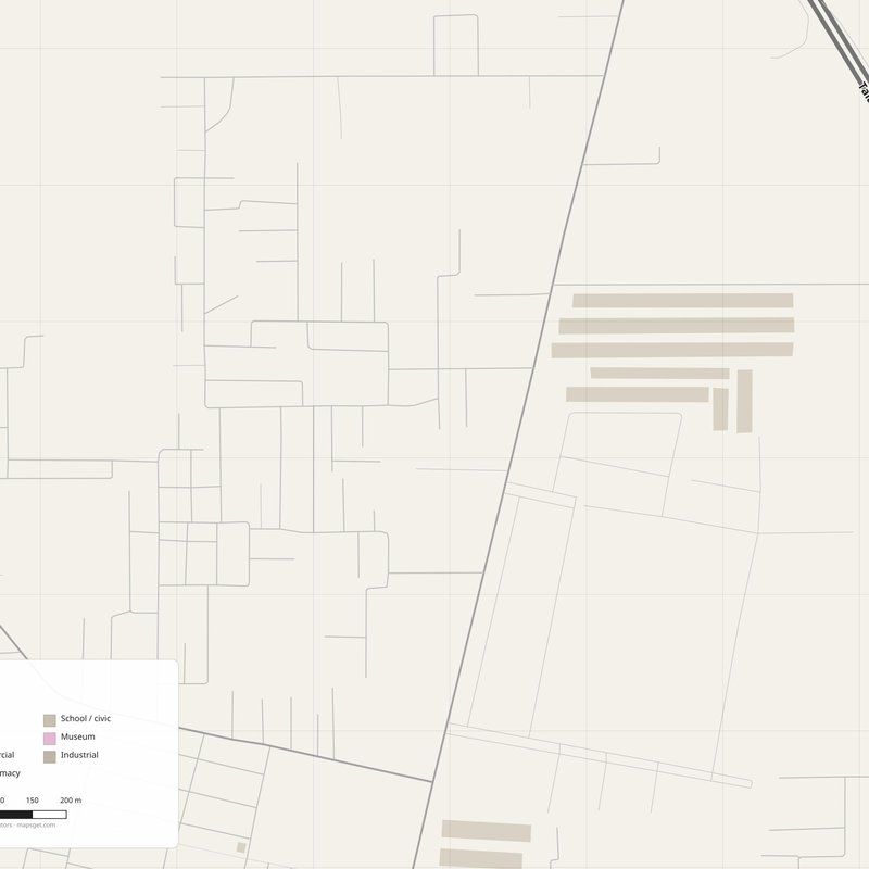 Zira Map PDF — Printable Street Map Poster with House Numbers