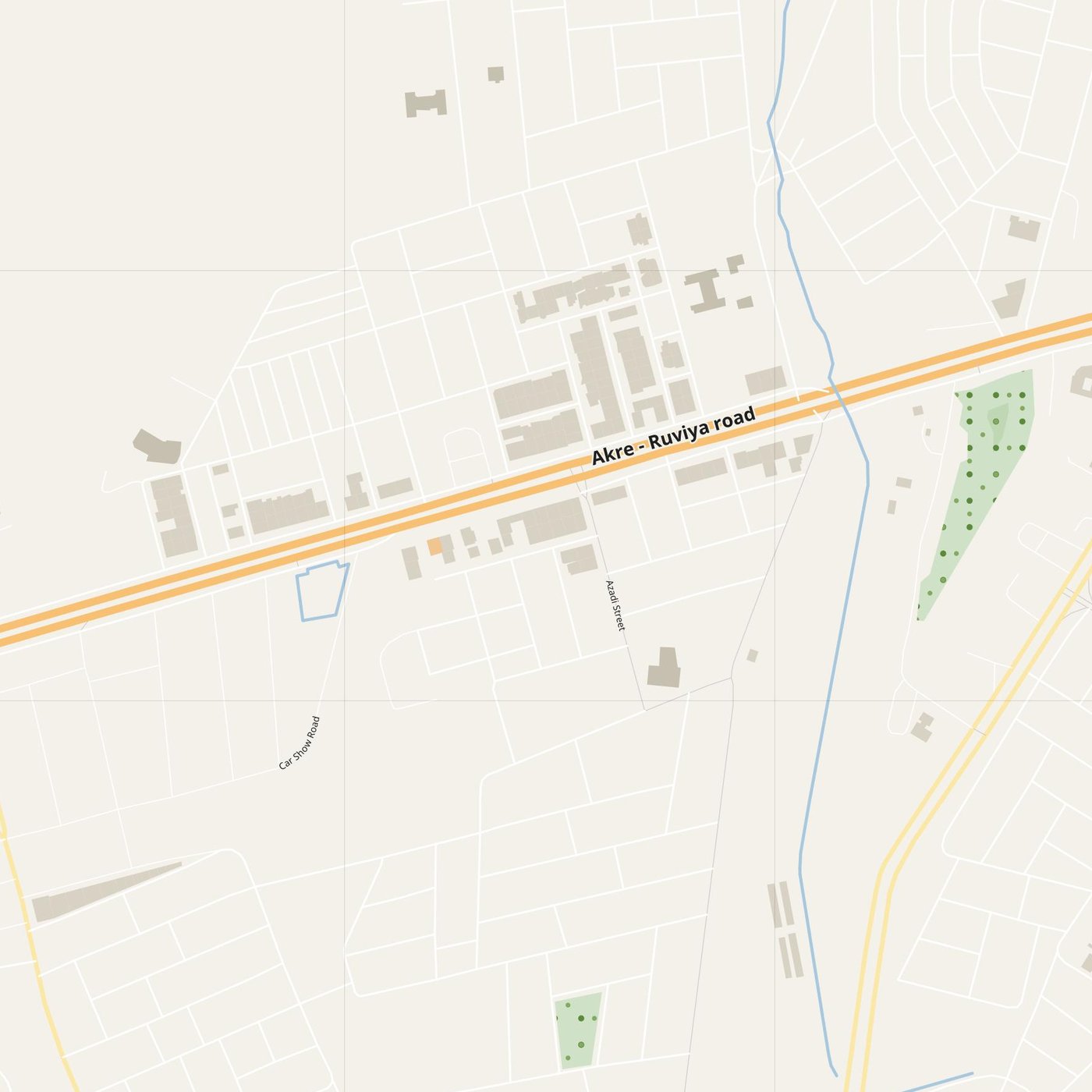 'Ākra Map PDF — Printable Street Map Poster with House Numbers