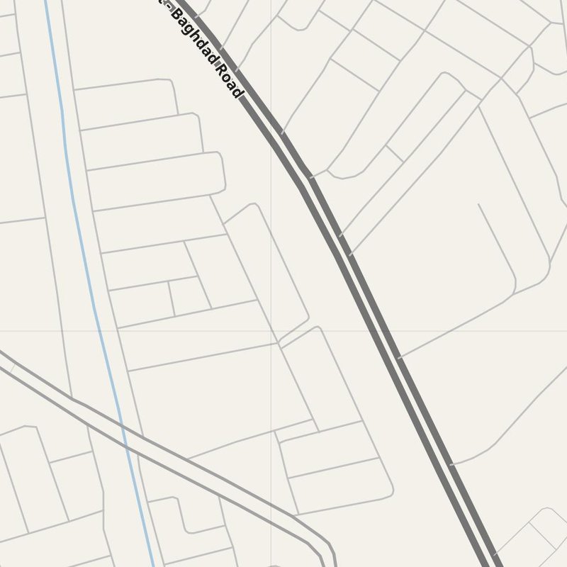 Al ‘Azīzīyah street map with house numbers — printable address map PDF, Iraq
