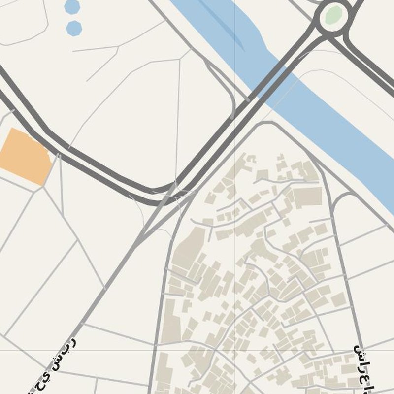 Al Hillah street map with house numbers — printable address map PDF, Iraq