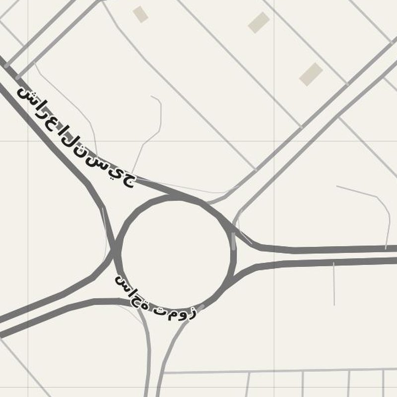Al-Kut street map with house numbers — printable address map PDF, Iraq