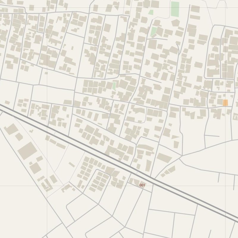 Al Madīnah street map with house numbers — printable address map PDF, Iraq