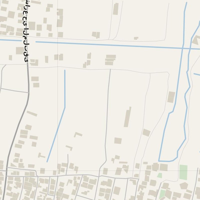 Al Qurnah map with house numbers, hospitals, police and fire stations — printable PDF, Iraq