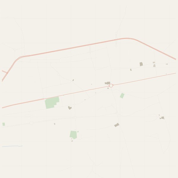 Emergency map with fire hydrants and hospitals of Abarkūh, Iran