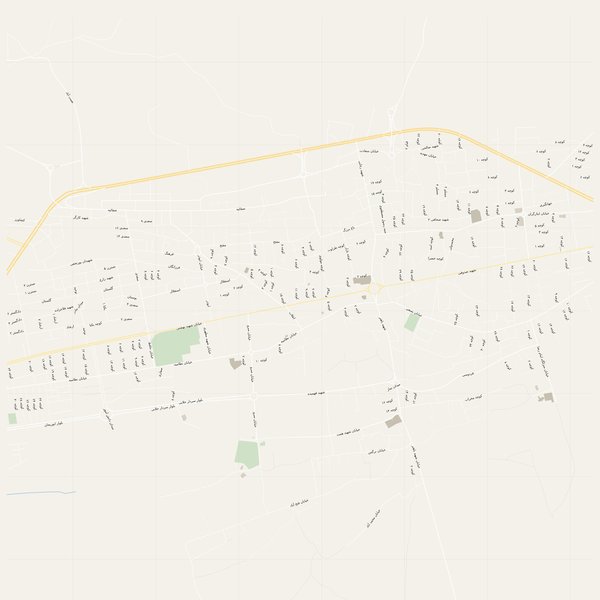 Free city map of Abarkūh, Iran