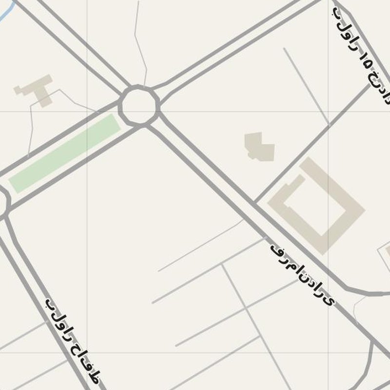 Aghajari street map with house numbers — printable address map PDF, Iran