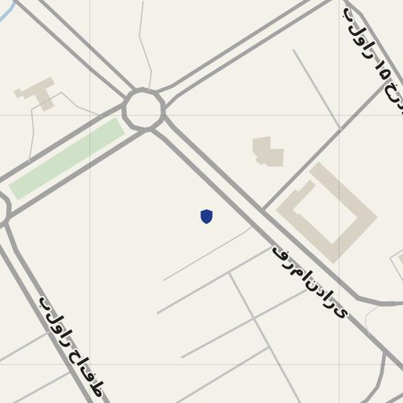Aghajari map with house numbers, hospitals, police and fire stations — printable PDF, Iran