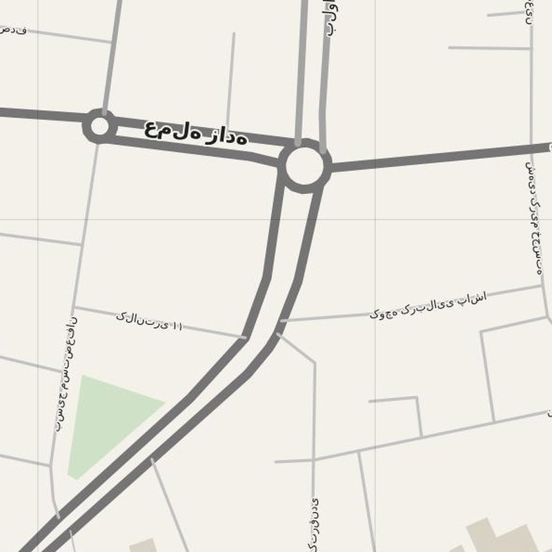 Ahar street map with house numbers — printable address map PDF, Iran