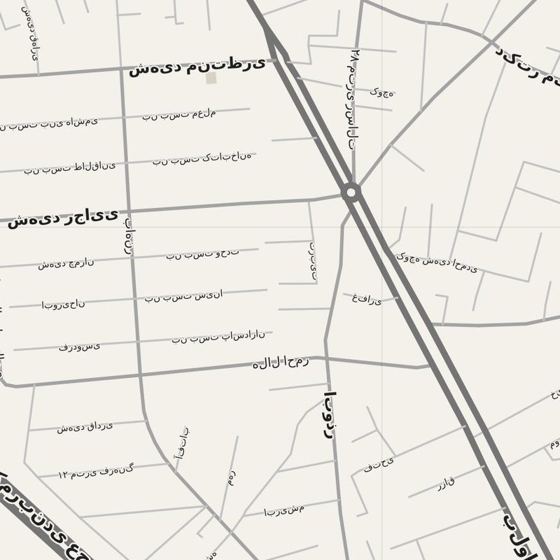 Ajab Shīr map with house numbers, hospitals, police and fire stations — printable PDF, Iran
