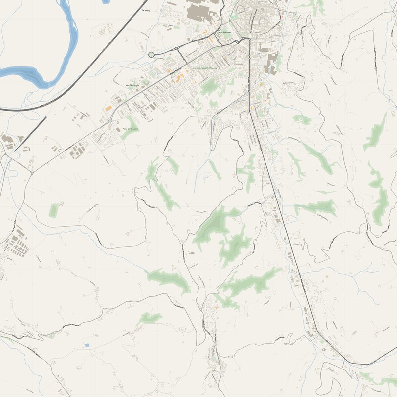 Alba Map PDF — Printable Street Map Poster with House Numbers