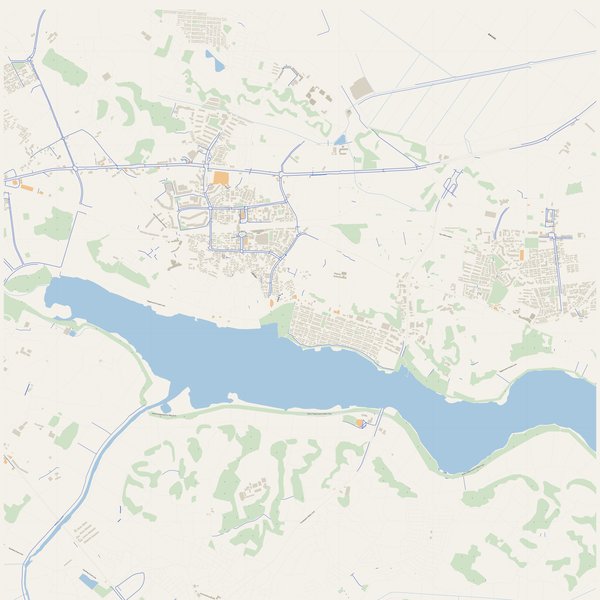 Walking and running map of Abiko, Japan