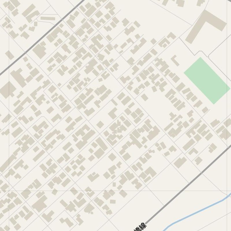 Agano street map with house numbers — printable address map PDF, Japan