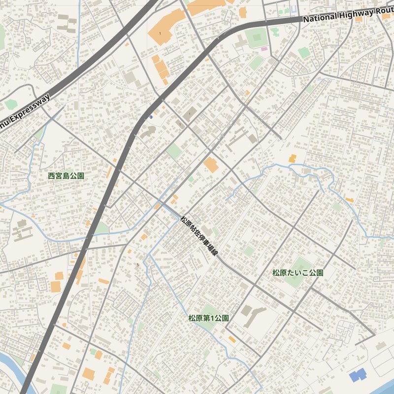 番地入り Aira ストリートマップ — 印刷用住所地図PDF、日本