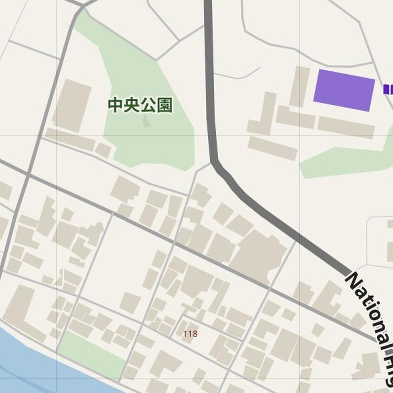 番地・病院・警察・消防署入り Akune 地図 — 印刷用PDF、日本