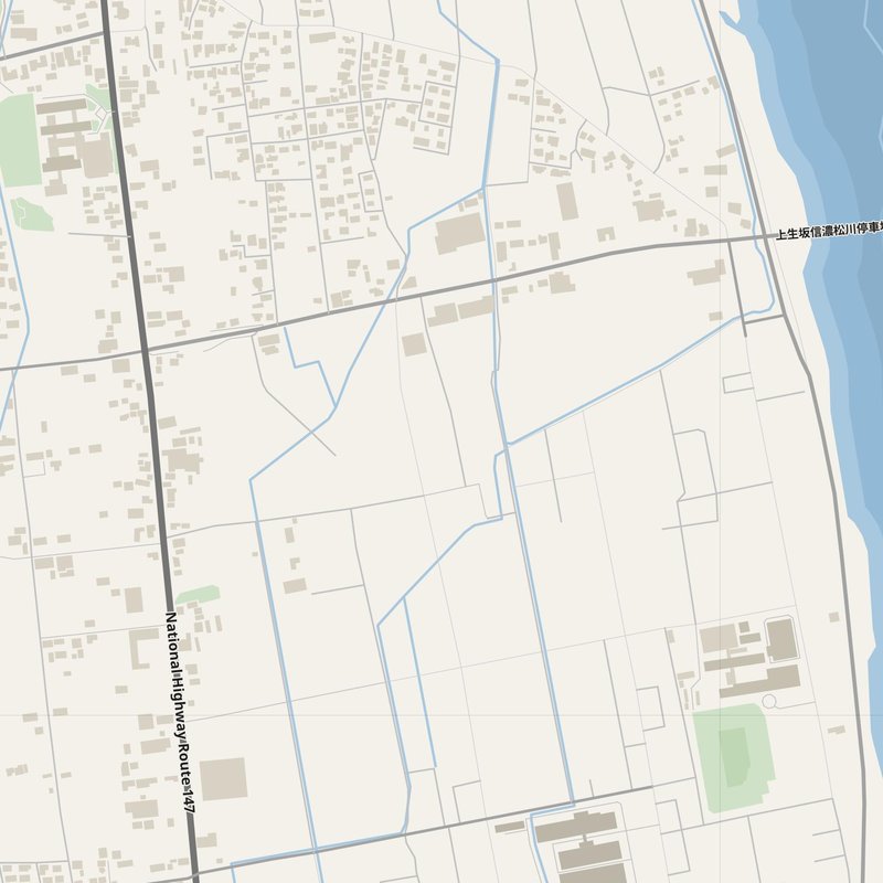 Azumino street map with house numbers — printable address map PDF, Japan