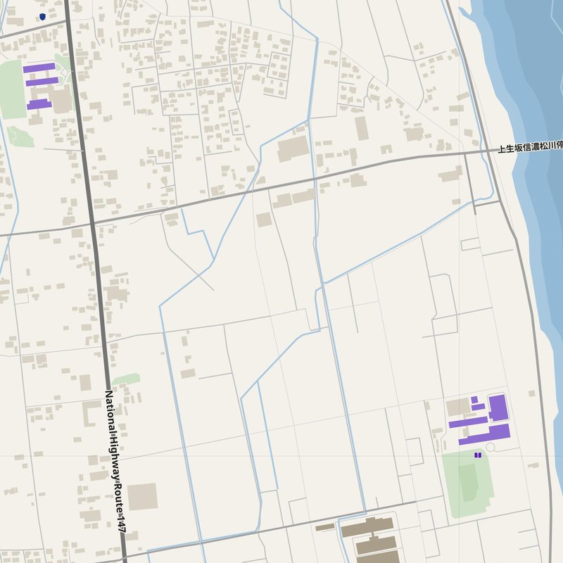 Azumino map with house numbers, hospitals, police and fire stations — printable PDF, Japan