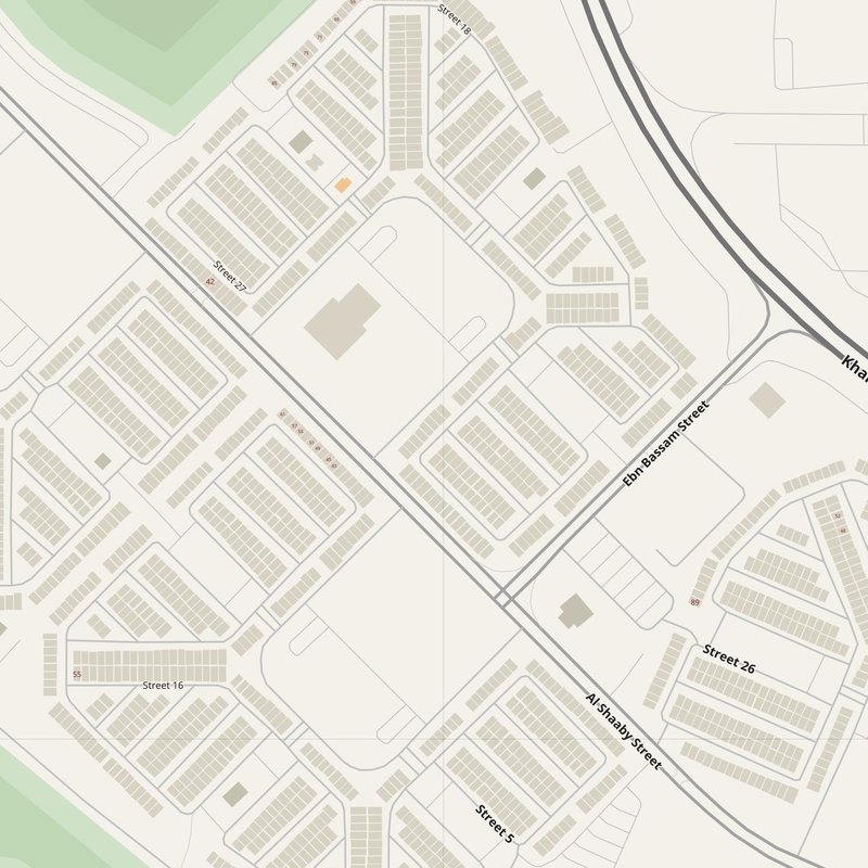 Al Farwānīyah street map with house numbers — printable address map PDF, Kuwait