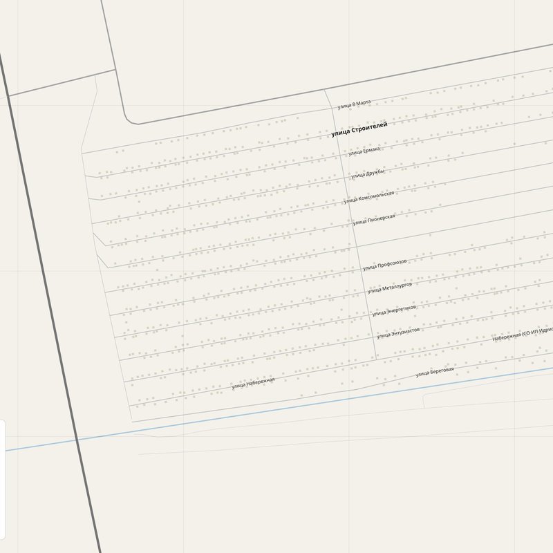 Aksu Map PDF — Printable Street Map Poster with House Numbers