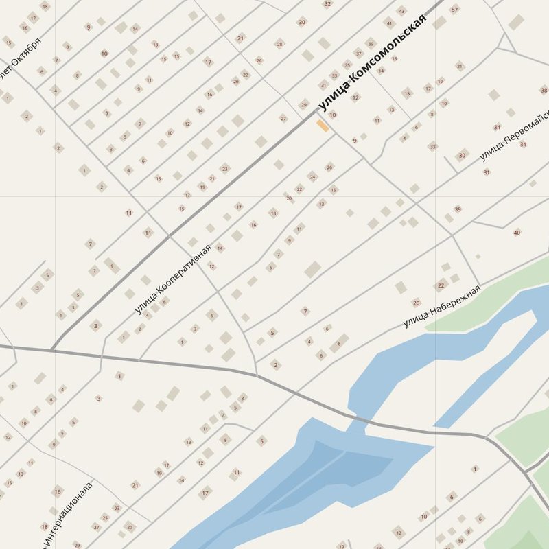 Zhitikara street map with house numbers — printable address map PDF, Kazakhstan