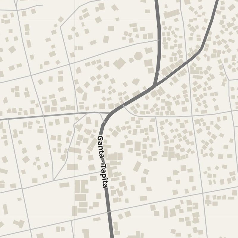 Saclepea street map with house numbers — printable address map PDF, Liberia