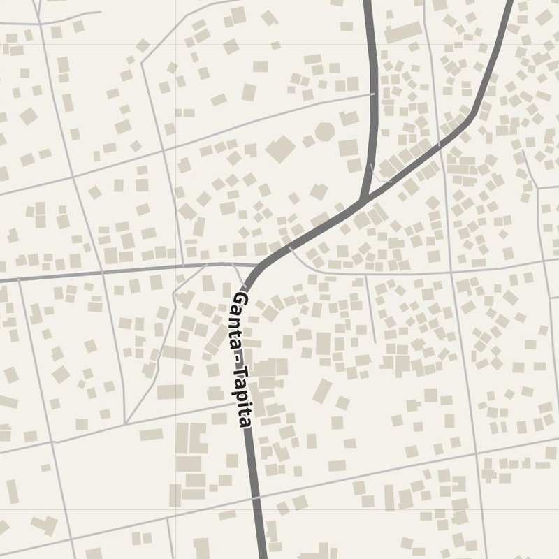 Saclepea map with house numbers, hospitals, police and fire stations — printable PDF, Liberia