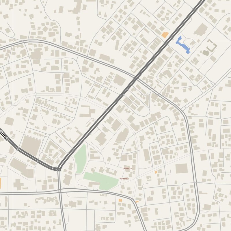 Al Ajaylat street map with house numbers — printable address map PDF, Libya