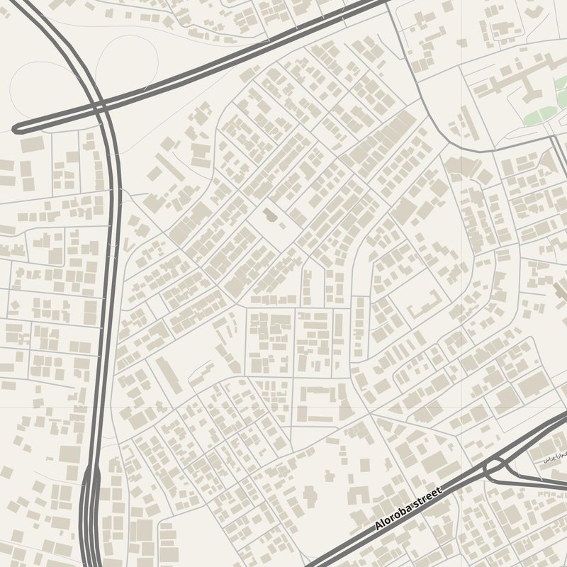 Al Bayḑā’ street map with house numbers — printable address map PDF, Libya