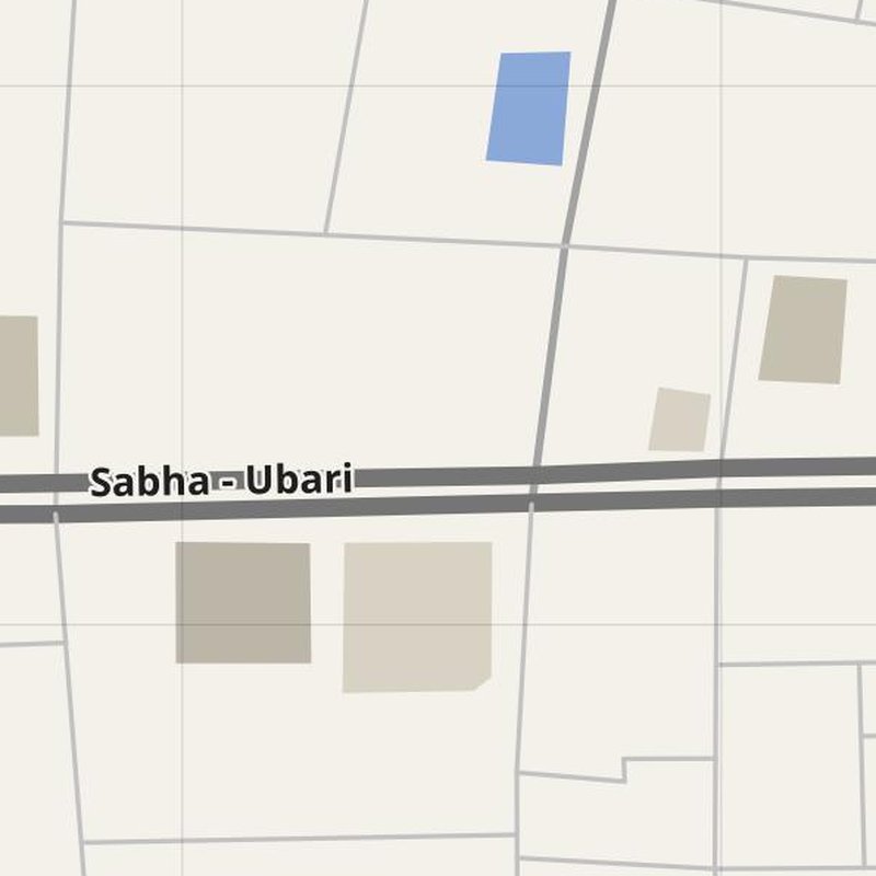 Al Ghurayfah street map with house numbers — printable address map PDF, Libya