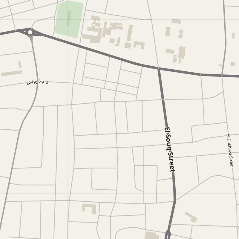 Al Jawf street map with house numbers — printable address map PDF, Libya