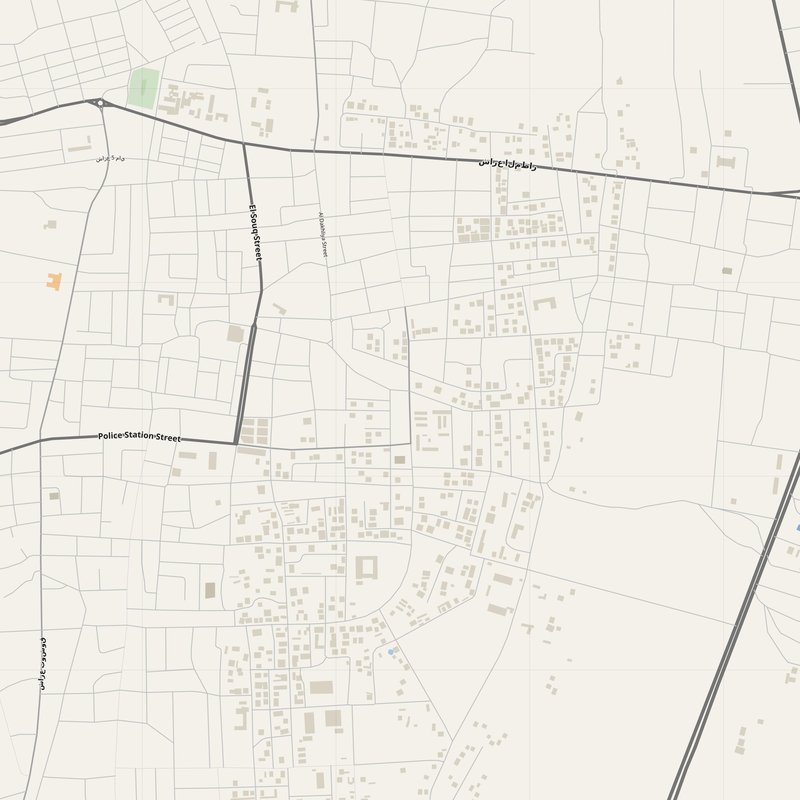 Al Jawf Map PDF — Printable Street Map Poster with House Numbers