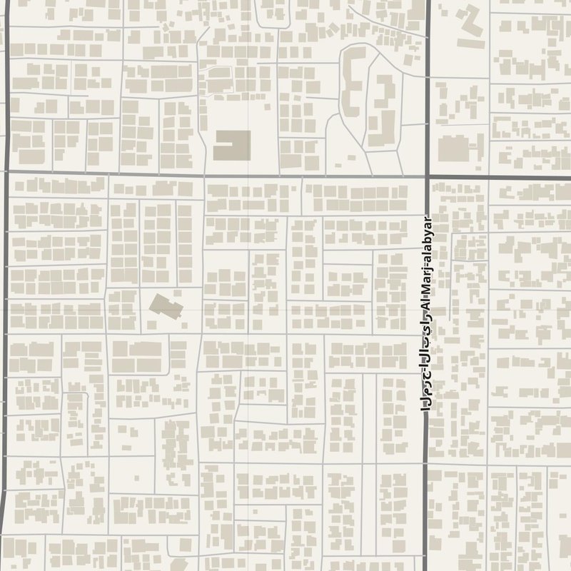 Al Marj street map with house numbers — printable address map PDF, Libya