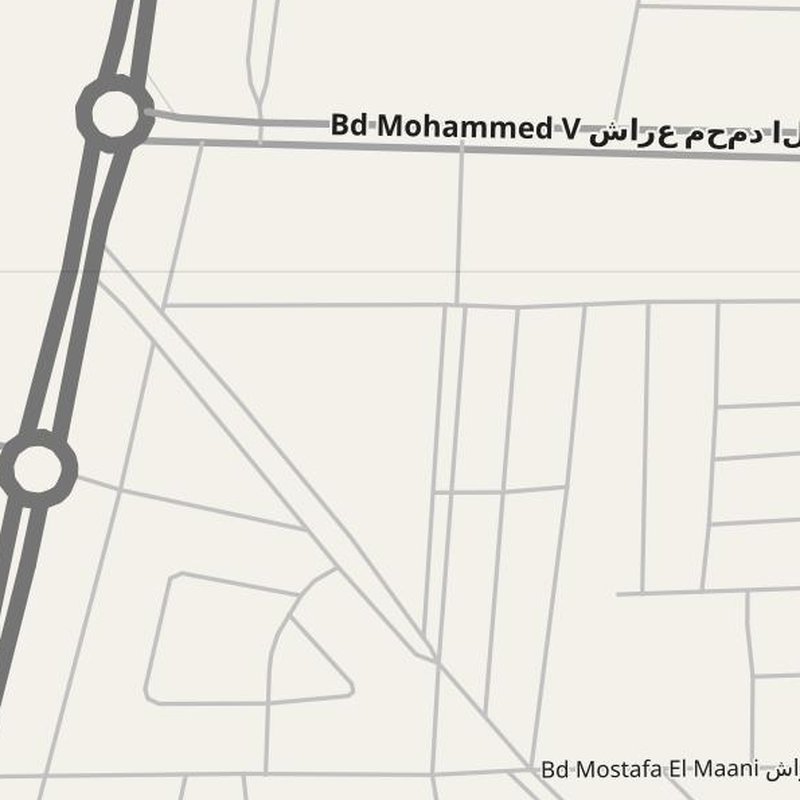 Ad Darwa street map with house numbers — printable address map PDF, Morocco